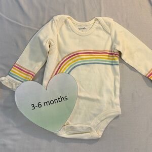 Pehr - LIKE NEW - Rainbow Long Sleeve Baby Onesie